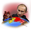 Cartoon: Vladimer Putin (small) by besikdug tagged vladimer,putin,russia,georgia,besikdug,caricature