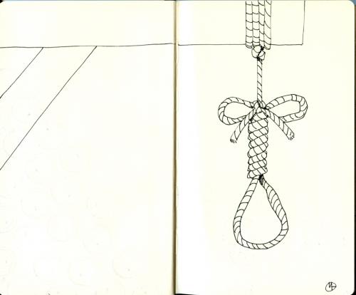 Cartoon: Cute gallows (medium) by freekhand tagged gallows,death,capital,punishment,rope,knot,bow,galgen,strick,erhängen,hängen,tod,sterben,strafe,bestrafung,selbstmord,mord,hinrichtung,todesstrafe,knoten,seil,schleife,fantasie,makaber