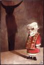 Cartoon: the shadow (small) by matteo bertelli tagged pope shadow ratzinger 