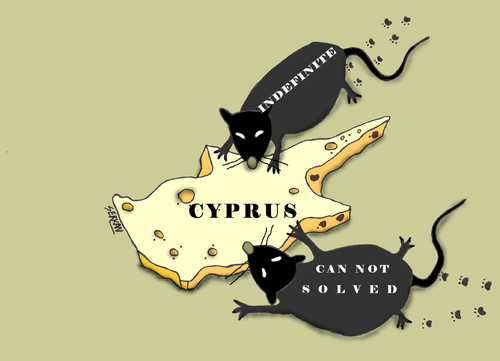 Cartoon: CYPRUS (medium) by serkan surek tagged surekcartoons