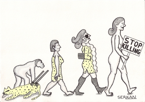 Cartoon: EVOLUTION (medium) by serkan surek tagged surekcartoons
