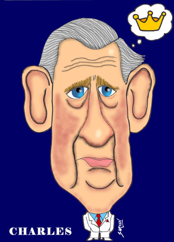 Cartoon: PRINCE CHARLES (medium) by serkan surek tagged surekcartoons