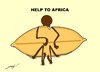 Cartoon: HELP TO AFRICA (small) by serkan surek tagged surekcartoons