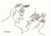 Cartoon: PEACE and WAR MEN (small) by serkan surek tagged surekcartoons