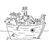 Cartoon: trio (small) by alex tagged noah,arch,deluge,flood,arche,sintflut,zuviel,too,much,trio,parsons,nose