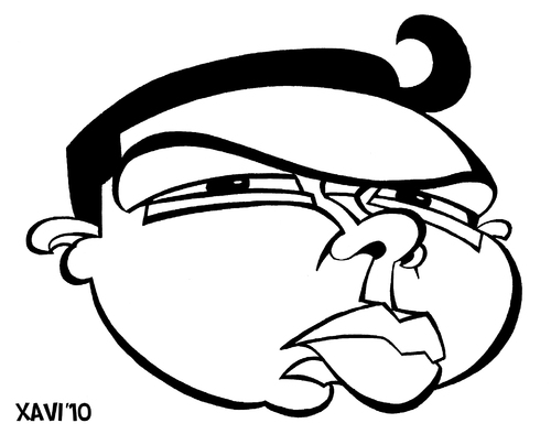 Cartoon: xavi caricatures1 - Mecho art (medium) by Xavi dibuixant tagged mecho,art,caricature,cartoon