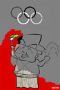 Cartoon: Beijing 2008 (small) by Xavi dibuixant tagged beijing 2008 olympic games china pekin olimpia fume smoke