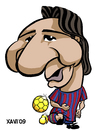 Cartoon: FC Barcelona 2010 Messi (small) by Xavi dibuixant tagged messi leo lionel caricature caricatura fcb barcelona football futbol