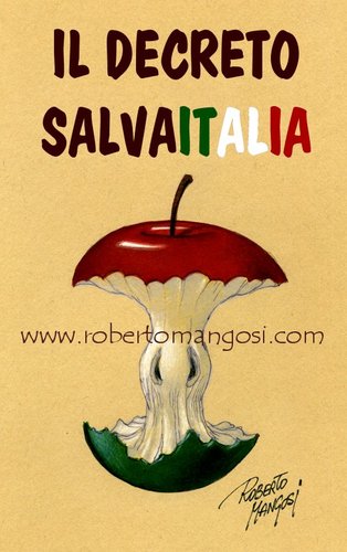 Cartoon: ITALIA KAPUTT (medium) by Roberto Mangosi tagged italy,taxes