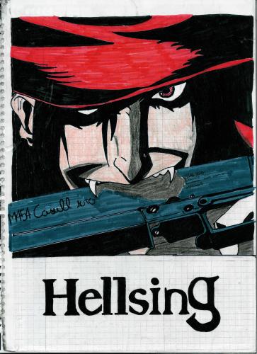 Cartoon: Hellsing (medium) by Chloe tagged hellsing,vampire,