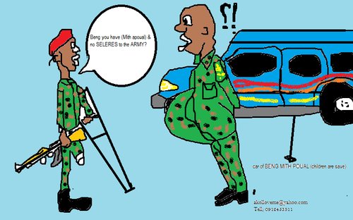 Cartoon: whay they try to kill me? (medium) by akoldit tagged south,sudan,political,problems