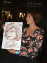 Cartoon: Live caricature (small) by takacs tagged live,caricature