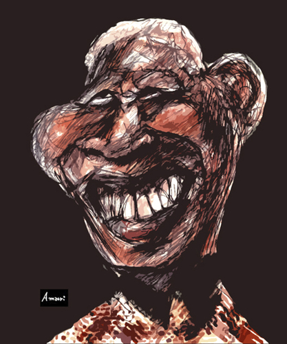 Cartoon: Mandela Experience (medium) by Amauri Alves tagged digital,experience