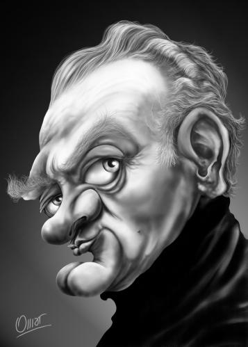 Cartoon: Jon Vickers (medium) by riva tagged caricature,musica,clasica,cultura,tenor