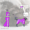 Cartoon: wie peinlich (small) by kika tagged hund,hundehalterin,mode,hundemode