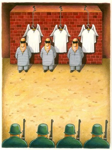 Cartoon: execution (medium) by ciosuconstantin tagged executioner,