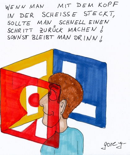 Cartoon: Rammeln Töten Labern (medium) by gore-g tagged rtl,jungelcamp,scheisse,fernsehen,star,stras,ekel