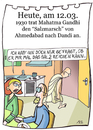 Cartoon: 12. März (small) by chronicartoons tagged gandhi,salzmarsch,indien,cartoon