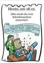 Cartoon: 18. Dezember (small) by chronicartoons tagged schreibmaschine cartoon
