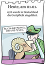 Cartoon: 1.Januar (small) by chronicartoons tagged gurtpflicht,gurtmuffel,muffelwild,verkehrspolizist,cartoon
