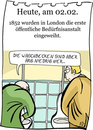 Cartoon: 2. Februar (small) by chronicartoons tagged klo,pissoir,wc,cartoon