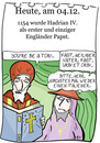 Cartoon: 4. Dezember (small) by chronicartoons tagged papst,hadrian,katholische,kirche,cartoon