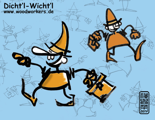 Cartoon: Dichtl Wichtl (medium) by zenundsenf tagged dichtl,wichtl,woodworkers,zenf,zensenf,zenundsenf