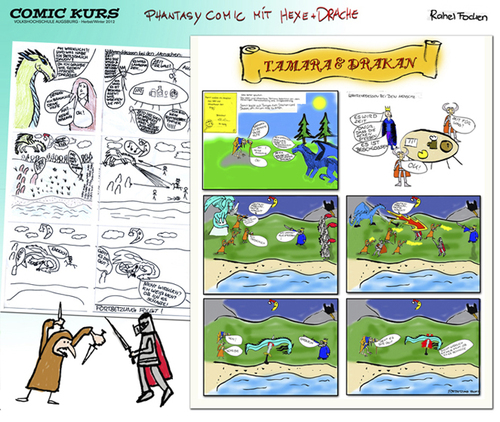Cartoon: COMIC KURS 2012 Ergebnisse (medium) by zenundsenf tagged course,kurs,comic