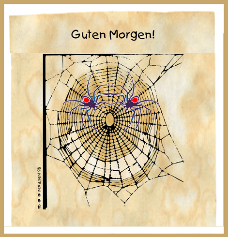 Cartoon: guten morgen (medium) by zenundsenf tagged spinne,spider,guten,morgen,zenundsenf
