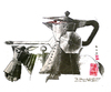 Cartoon: Espresso Knight (small) by zenundsenf tagged coffee,espresso,knight,cavalier,can,tin,prodomo,dallmayr,ritter,horse,mare,nag,cartoon,caricature,karikatur,illustration,zenf,zensenf,zenundsenf,andi,walter