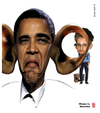 Cartoon: Obama vs Snowden (small) by zenundsenf tagged andi walter barak obama cartoon composing karikatur nsa snowden edward wikileaks zenf zensenf zenundsenf
