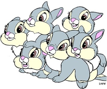Cartoon: disney rabbits (medium) by GaGagraceIE tagged disney,rabbits