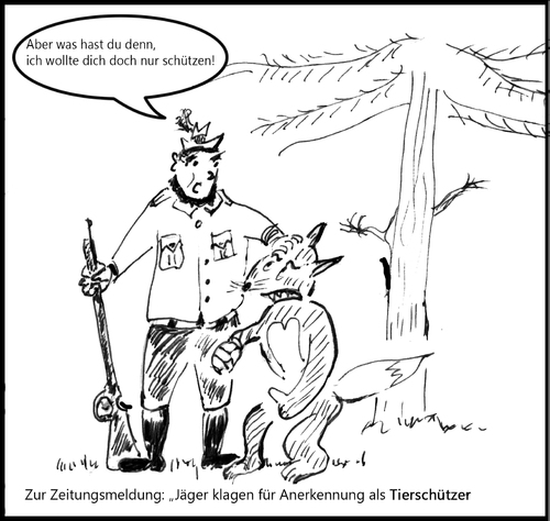 Cartoon: tierisch (medium) by arno tagged jagd