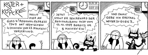 Cartoon: Kater und Köpcke (medium) by badham tagged badham,teartalestrust,kartuun,si,strip,siegen,bonn,köpcke,kater