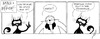 Cartoon: Kater u. Köpcke - Durcheinander (small) by badham tagged köpcke,kater,hammel,badham,durcheinander,reihenfolge,panel,chaos,confusion,inverted,verkehrtrum