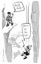 Cartoon: Grüß Gott (small) by kittihawk tagged urlaub,berg,wandern,absturz