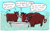Cartoon: Steak (small) by kittihawk tagged kittihawk,2014,argentinien,pleite,hedgefonds,staatsbankrott,steak,rinder,weide,geld,finanz,anlage,gläubiger,default