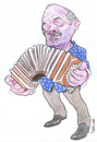 Cartoon: Astor Piazzolla (small) by Ricardo Soares tagged jazz,music