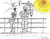 Cartoon: journalist3 gazeteci3 periodista (small) by Bern tagged journalist journaliste gazeteci periodista savas guerre guerra war paix baris paz peace justice adalet justicia