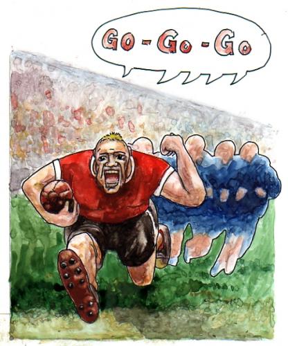 Cartoon: Go - go - go ... (medium) by meinthema tagged sport,,go