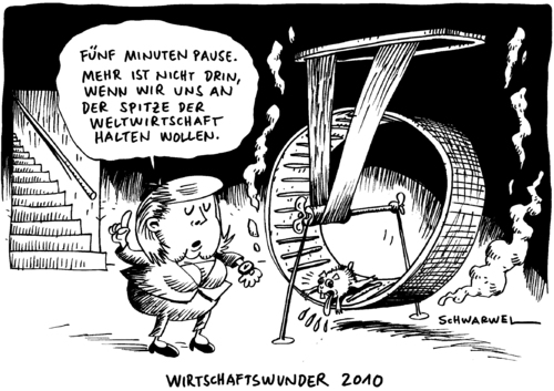 Cartoon: Deutschland Top 5 Weltwirtschaft (medium) by Schwarwel tagged deutschland,top,weltwirtschaft,welt,wirtschaft,karikatur,schwarwel,angela,merkel,hamster,hamsterrad,deutschland,top,weltwirtschaft,welt,angela merkel,hamster,angela,merkel