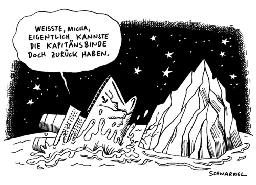 Cartoon: Joachim Löw Zukunft (medium) by Schwarwel tagged joachim,löw,nationalmannschaft,erfolgself,dfb,fußball,wm,halbfinale,bundestrainer,bierhoff,karikatur,schwarwel