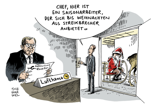 Lufthansa Streik bis Weihnachten