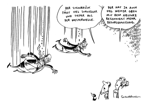 Cartoon: Steinbrück Westerwelle Wähler (medium) by Schwarwel tagged partei,politiker,deutschland,politik,wählergunst,wahl,westerwelle,steinbrück,steinbrück,westerwelle,wahl,wählergunst,politik,deutschland,politiker,partei