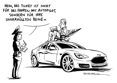 Cartoon: Stromauto Tesla Autoindustrie (medium) by Schwarwel tagged stromauto,tesla,autoindustrie,auto,karikatur,schwarwel,stromauto,tesla,autoindustrie,auto,karikatur,schwarwel