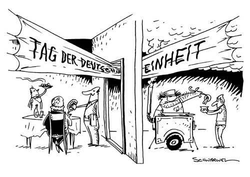 Cartoon: Tag der deutschen Einheit (medium) by Schwarwel tagged tag,der,deutschen,einheit,deutschland,reich,arm,karikatur,schwarwel,tag,der,deutschen,einheit,deutschland,reich,arm,karikatur,schwarwel