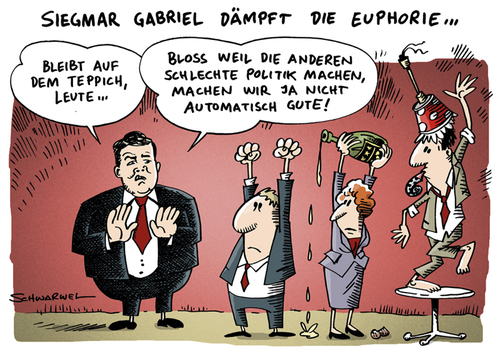 Cartoon: Umfragewerte der SPD (medium) by Schwarwel tagged umfrage,werte,spd,partei,deutschland,politik,karikatur,schwarwel