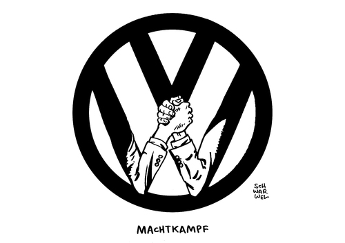 Cartoon: VW Machtkampf Piech Winterkorn (medium) by Schwarwel tagged vw,machtkampf,piech,winterkorn,auto,karikatur,schwarwel,automobil,industrie,vw,machtkampf,piech,winterkorn,auto,karikatur,schwarwel,automobil,industrie
