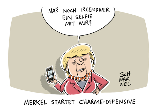 Wahlkampf Merkel Charmeoffensive