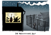 Cartoon: Besinnliche Weihnachtszeit (small) by Schwarwel tagged besinnliche weihnachtszeit weihnachten tannenbaum lametta flüchtlinge asyl asylunterkunft flüchtlingspolitik weihnachtsmann geschenke sinnlich bundesfreiwilligendienst bufdis karikatur schwarwel